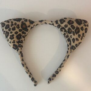 Leopard Print Cat Ear Headband
